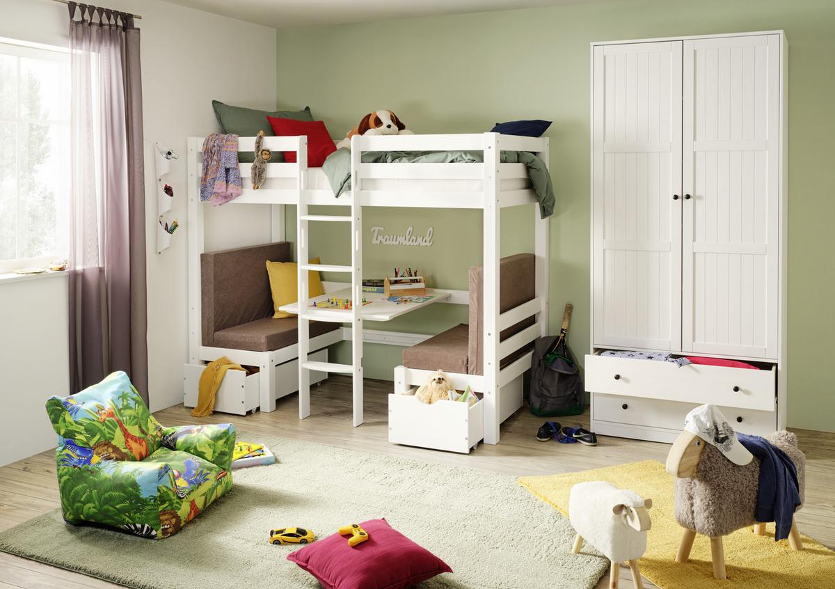 Dětské křeslo barevná KIDS-JUNGLE - vícebarevná, textil (70/55/70cm)