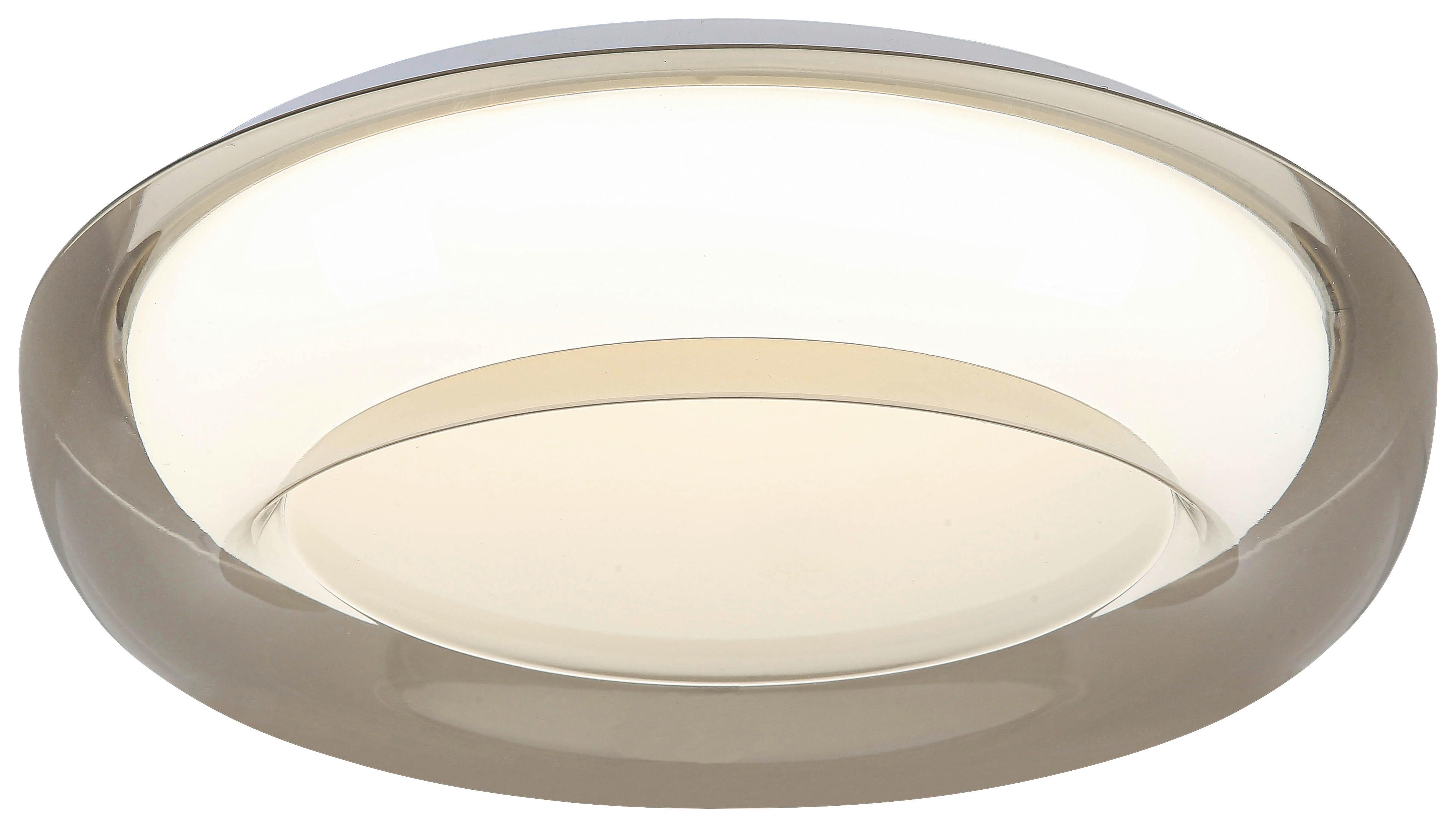 LED-Deckenleuchte Lejla Ø 50 cm - Transparent/Weiß, MODERN, Kunststoff/Metall (38/10cm) - Luca Bessoni