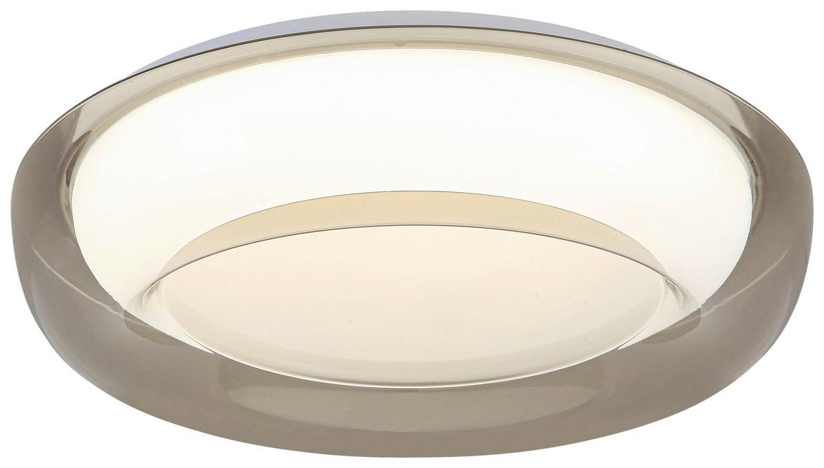 LED-Deckenleuchte Lejla Ø 50 cm - Transparent/Weiß, MODERN, Kunststoff/Metall (38/10cm) - Luca Bessoni