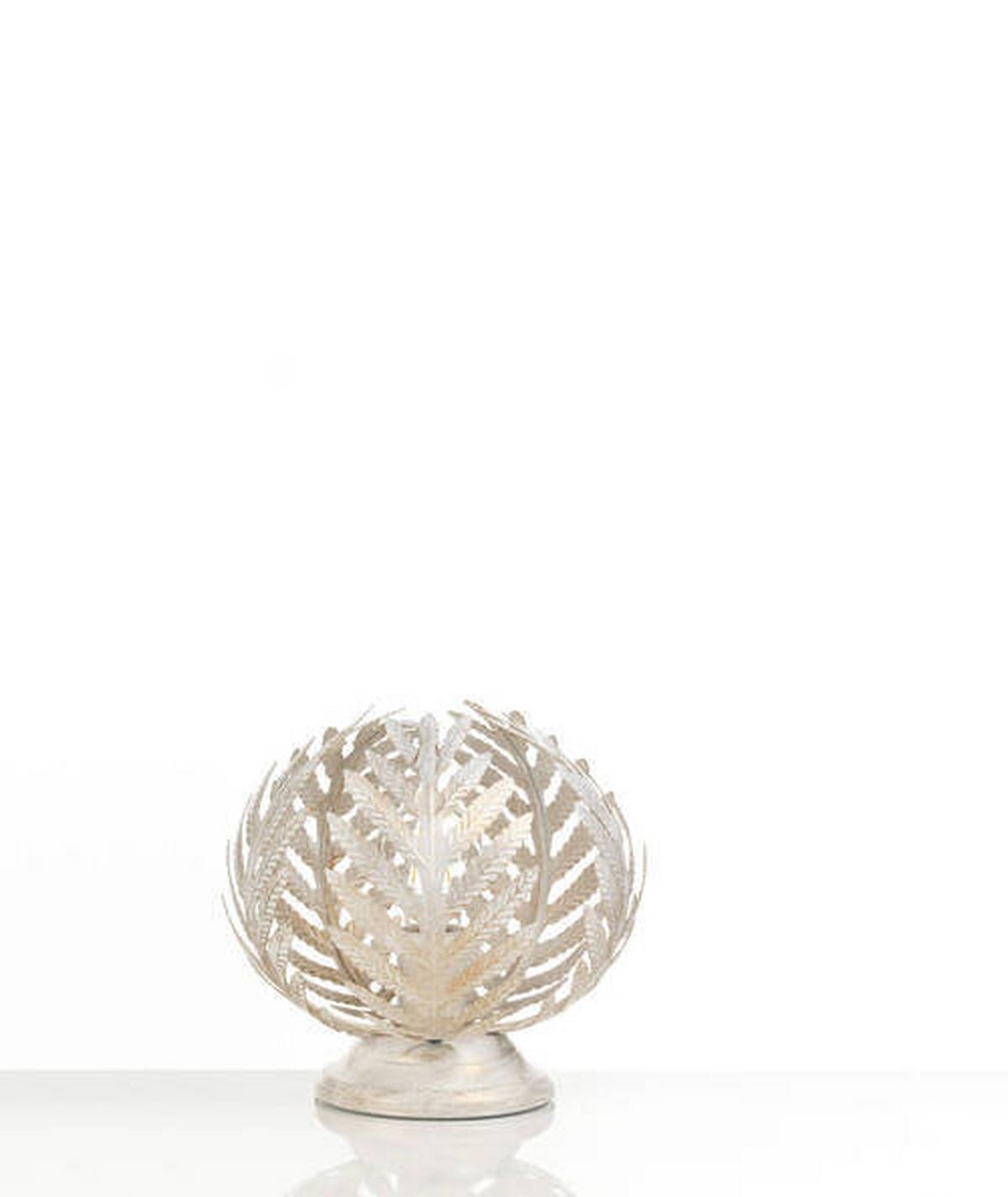 Tischleuchte 4996/Lpa - Weiß, Natur, Metall (25/25cm)