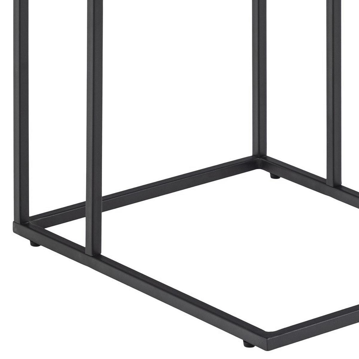 Kisasztal Infinity - fekete, Design, faalapú anyag/fém (43/35/63cm) - MID.YOU