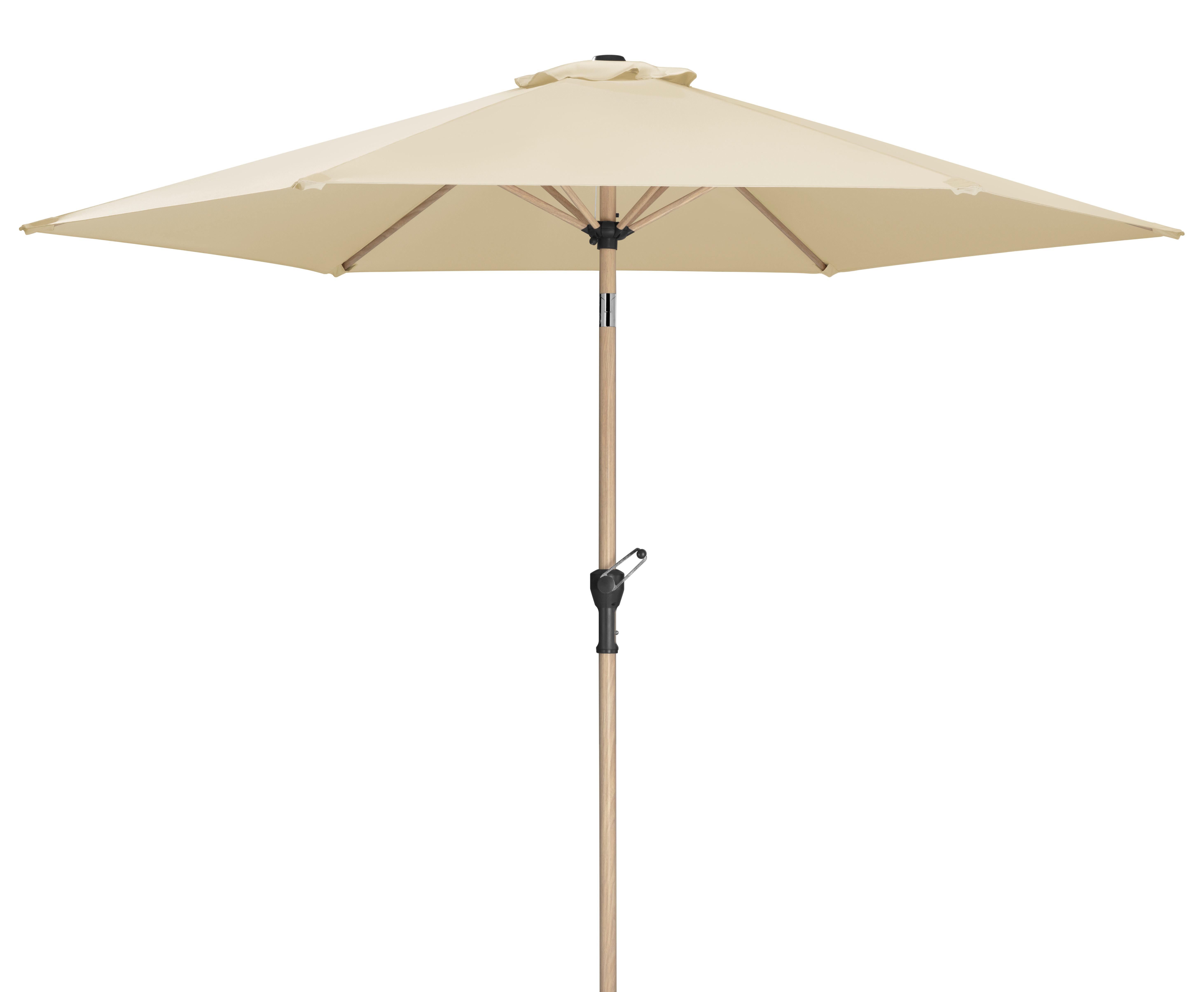 Sonnenschirm Cordoba BxHxT: 270x236x270 cm Naturfarben - Eichefarben/Naturfarben, Basics, Textil/Metall (270/236/270cm) - Schneider