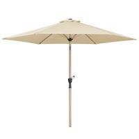 Sonnenschirm Cordoba BxHxT: 270x236x270 cm Naturfarben - Eichefarben/Naturfarben, Basics, Textil/Metall (270/236/270cm) - Schneider