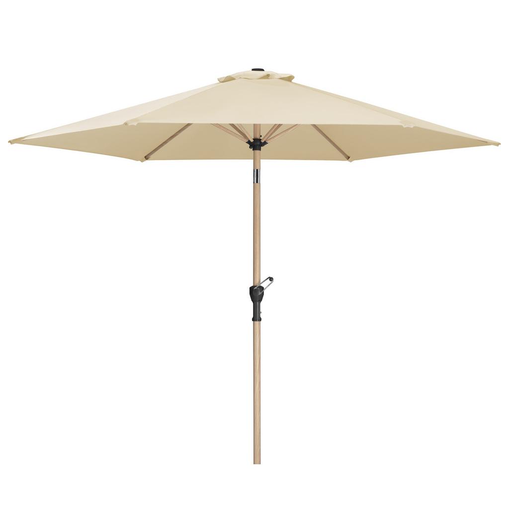 Sonnenschirm Cordoba BHT: 270x236x270 cm Naturfarben