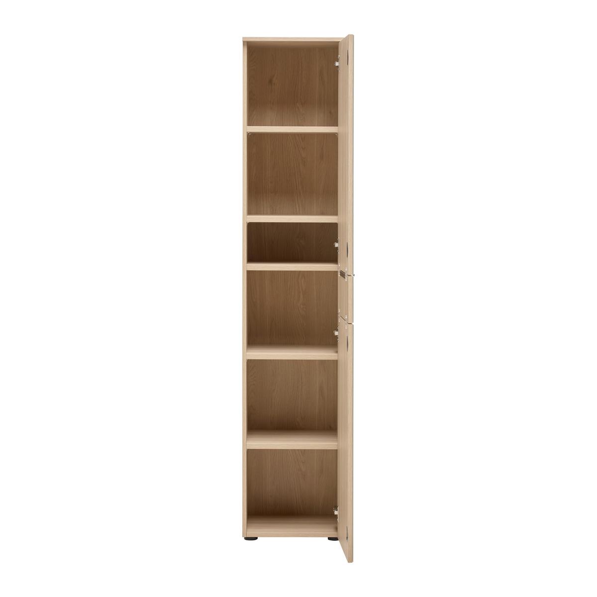 SYSTÉM SKRÍŇ SIENA - kašmírová/farba duba, Modern, kov/kompozitné drevo (40/198/38cm) - Mömax