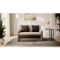Schlafsofa Ario Braun, Beige, B: 244 Cm - Dunkelbraun/Beige, Design, Textil (244/97/97cm) - MID.YOU