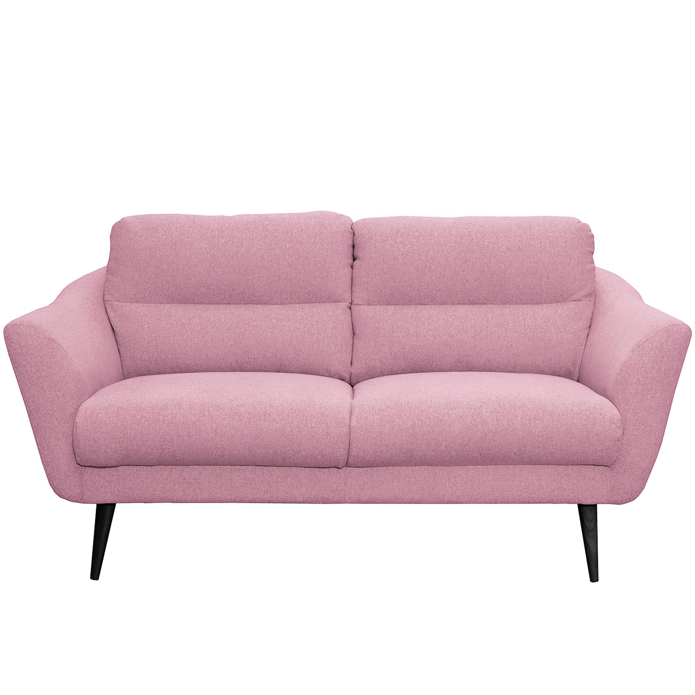 2,5-sitzer Tromso Rosa B: 187 Cm - Schwarz/Rosa, Design, Textil (187/87/88cm) - Livetastic