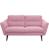 2,5-sitzer Tromso Rosa B: 187 Cm - Schwarz/Rosa, Design, Textil (187/87/88cm) - Livetastic