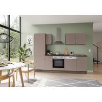 Küchenblock Ip 3150 - Eiche dunkel/Cappuccino, Basics, Holzwerkstoff (270cm) - Impuls