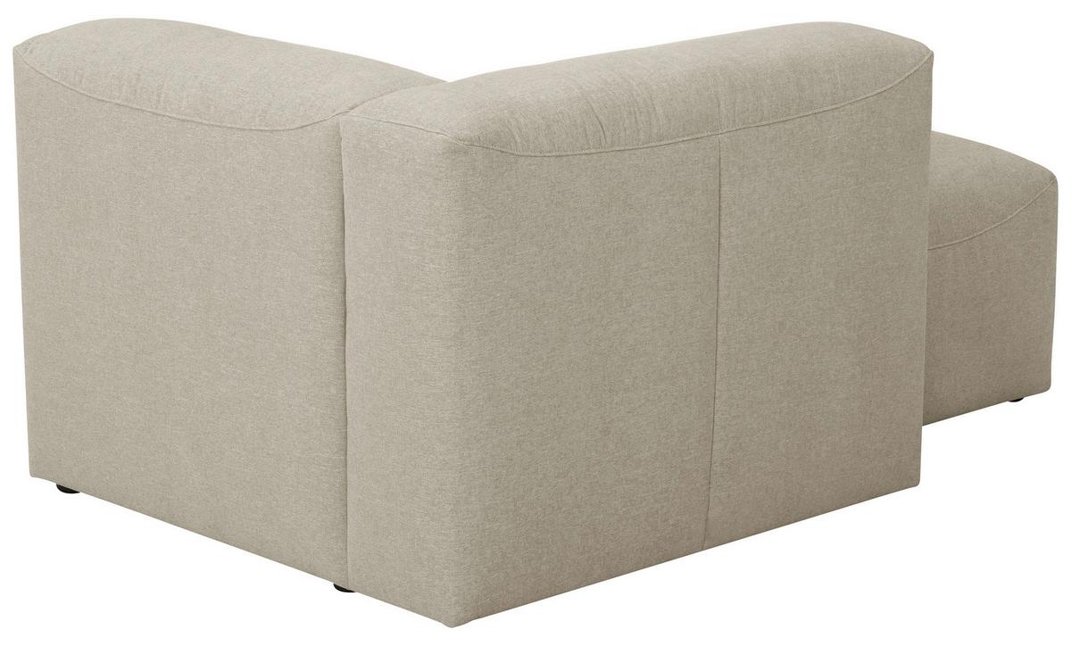 Recamiere Lena Creme Rücken Echt - Creme, Design, Textil (160/73/100cm) - Max Winzer