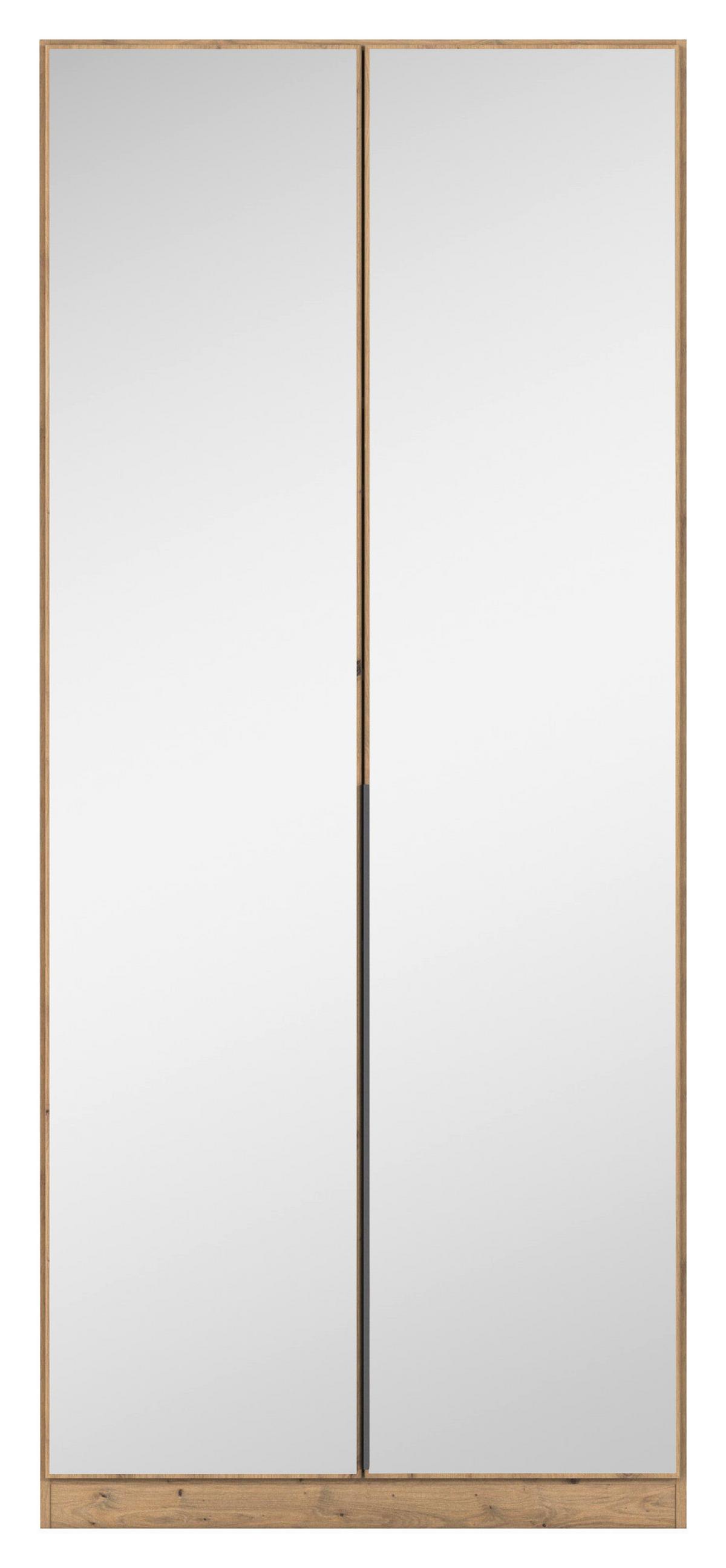 Drehtürenschrank Alabama Eiche Dekor B: 91 Cm - Eiche Artisan, MODERN, Holzwerkstoff (91/229/54cm) - Rauch Möbel