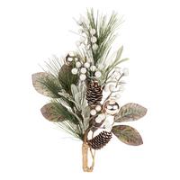 Türhänger Antonio - Silberfarben/Braun, KONVENTIONELL, Naturmaterialien/Kunststoff (40/20/10cm) - Luca Bessoni