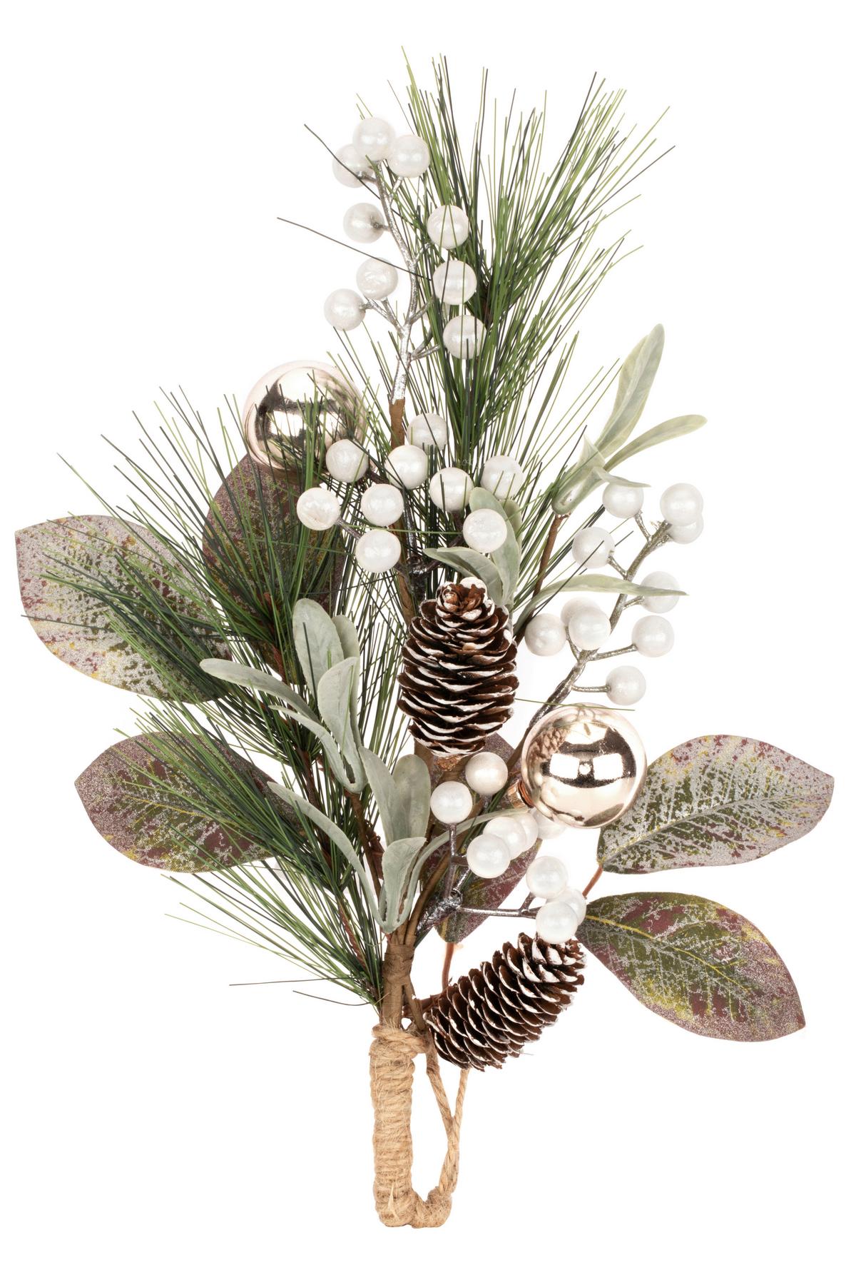 Türhänger Antonio - Silberfarben/Braun, KONVENTIONELL, Naturmaterialien/Kunststoff (40/20/10cm) - Luca Bessoni