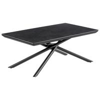 Dohányzóasztal Shadow Grey - fekete/szürke, Modern, faalapú anyag/fém (110/45/70cm)