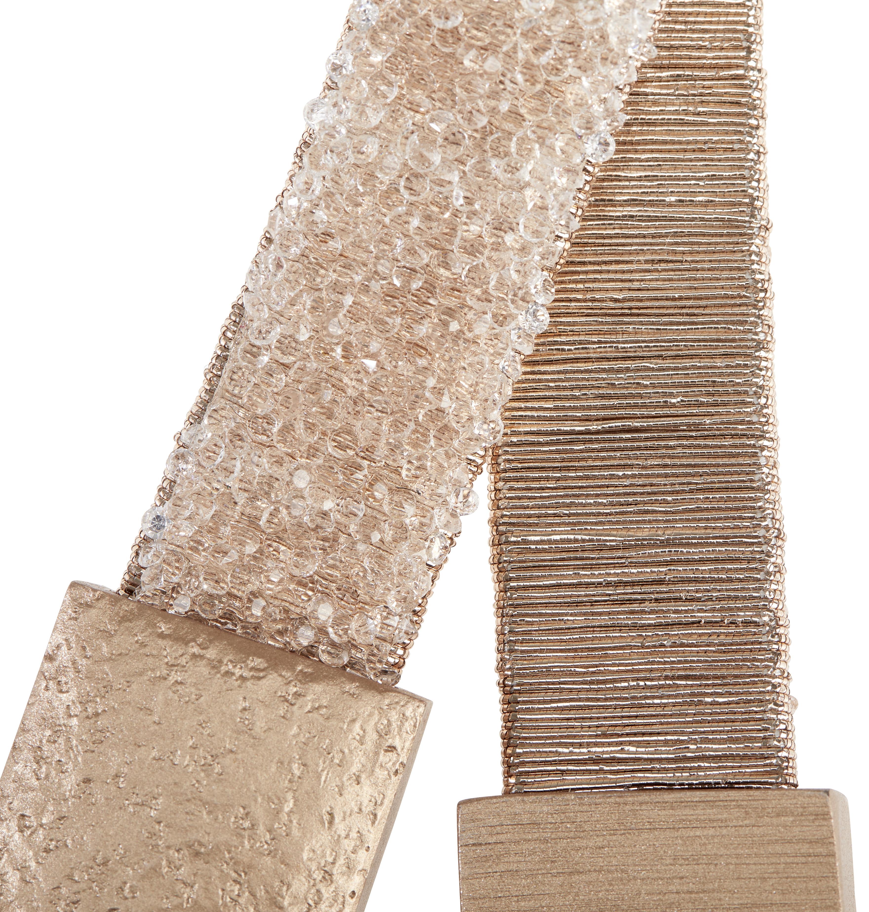 Spona Na Záves Glitzer - ružová, Romantický / Vidiecky, plast (2/45cm) - Modern Living