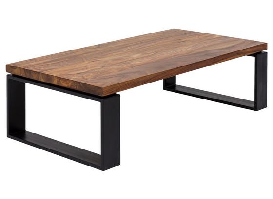 Couchtisch L: 115 cm Sheeham - Sheeshamfarben/Schwarz, Design, Holz/Metall (115/60/35cm) - Carryhome Couchtisch L: 115 cm Sheeham - Sheeshamfarben/Schwarz, Design, Holz/Metall (115/60/35cm) - Carryhome