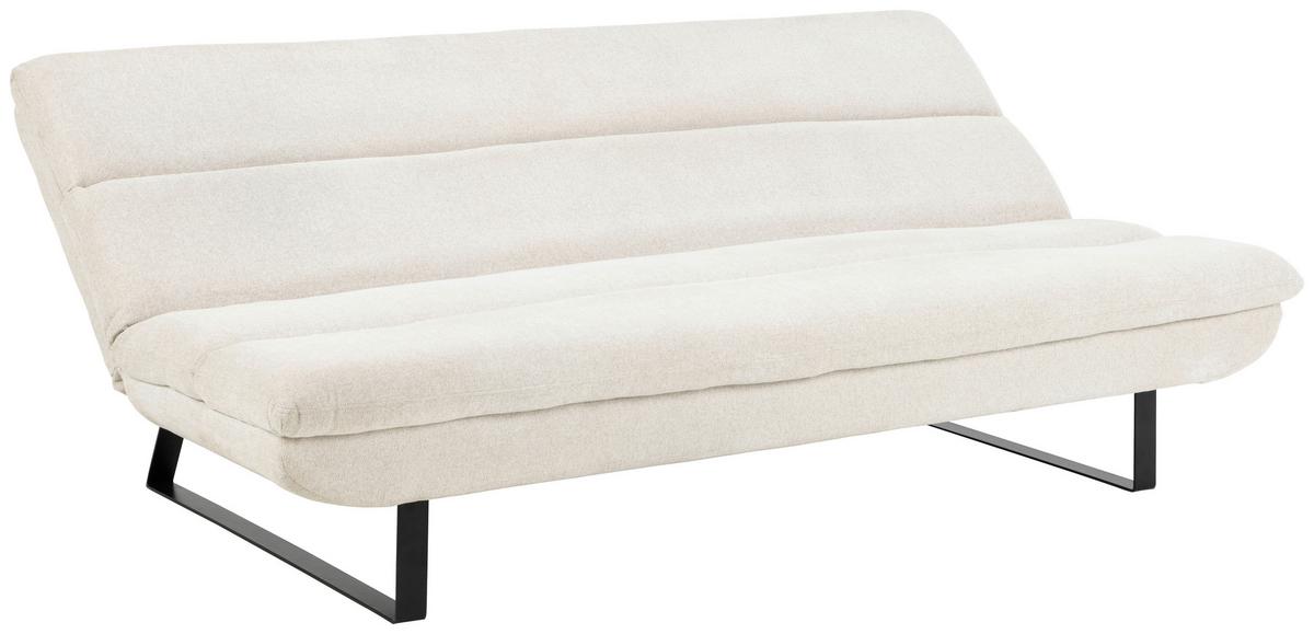 Schlafsofa Arbonne - Beige/Schwarz, KONVENTIONELL, Textil (200/91/124cm) - MID.YOU