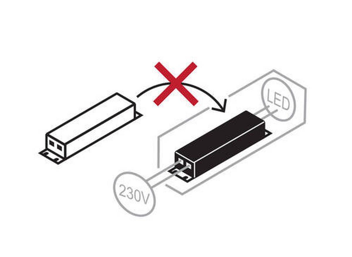 Unterbauleuchte 1xled 30 W Kunststoff Weiß 230 V - Opal/Weiß, Basics, Kunststoff (115/5,3/3,7cm) - Globo