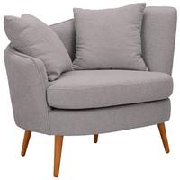 Polstersessel Miranda Boucle Grau - Naturfarben/Grau, KONVENTIONELL, Textil (106/88/83cm) - Max Winzer