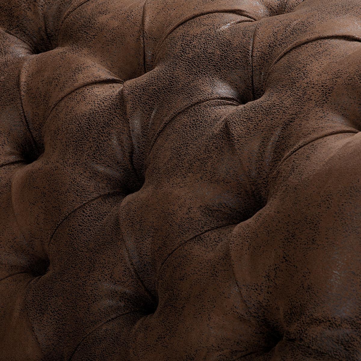 Récamiere Pako Dunkelbraun B: 185cm - Dunkelbraun/Braun, Design, Textil (185/93/75cm) - Livetastic