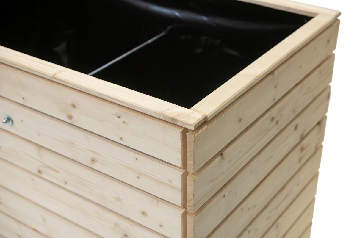 Hochbeet Echtholz Fichte 70x90x110 cm Fichtefarben - Fichtefarben, Basics, Holz (70/90/110cm)