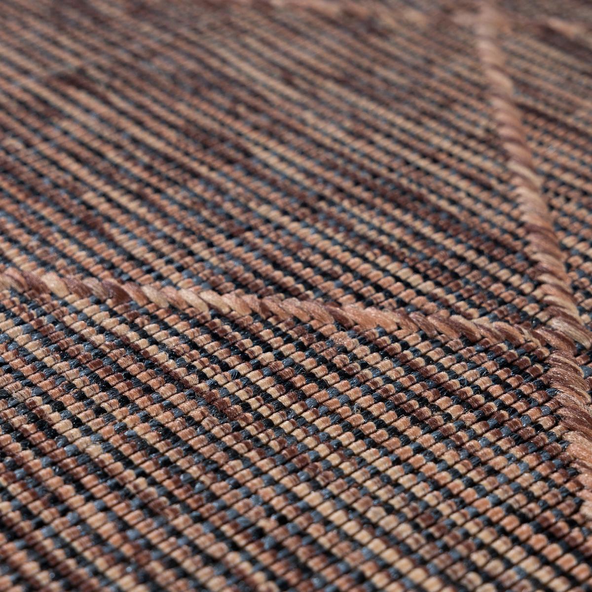 Outdoorteppich Zagora - Schwarz/Braun, Basics, Textil (120/170cm) - Novel