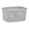 KOŠÍK NA DROBNOSTI STINE -S- CA. 3,5L -EXT- - šedá, Moderní, plast (23,5/17/12cm)