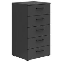 Komoda MULTISTAURAUM š: 45 cm - čierna/grafitová, Modern, kompozitné drevo/plast (45/83/40cm)