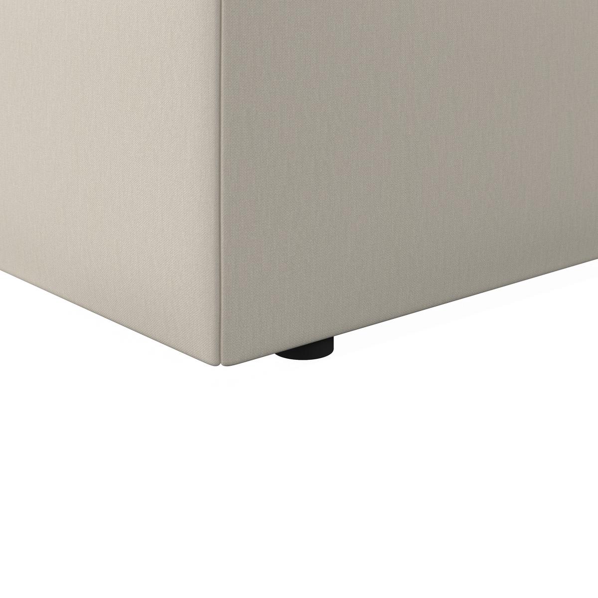Boxspringová postel POLO 90x200, krémová - černá/slonovinová, Moderní, dřevo/textil (90/200cm) - Bessagi Home