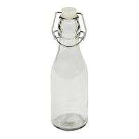 Universalflasche Irinai ca. 0,25 L mit Bügelverschluss - Klar, KONVENTIONELL, Glas/Metall (6/20cm) - Luca Bessoni