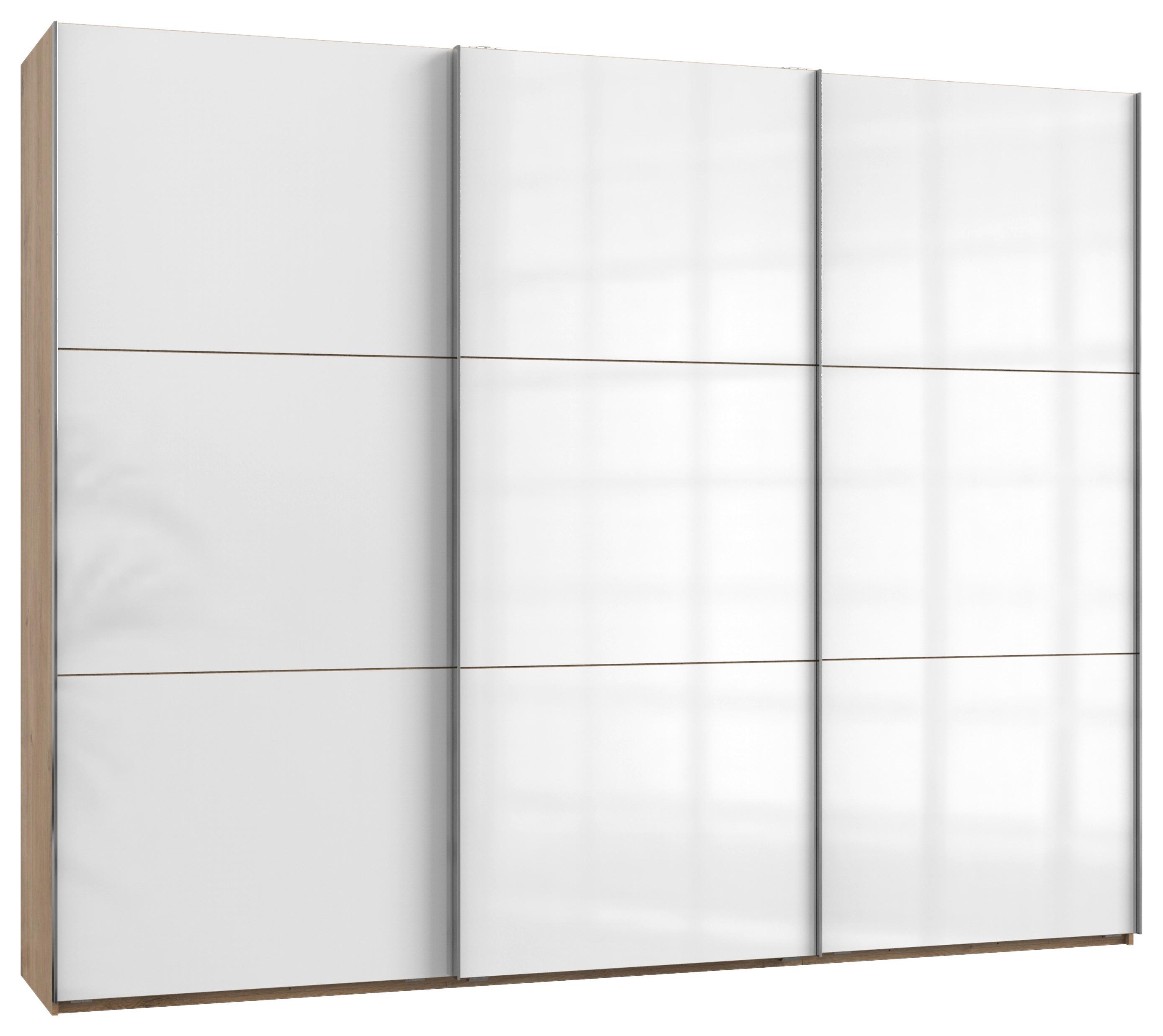 Schwebetürenschrank B: 300 Cm Level 36c Weiß/eiche Dekor