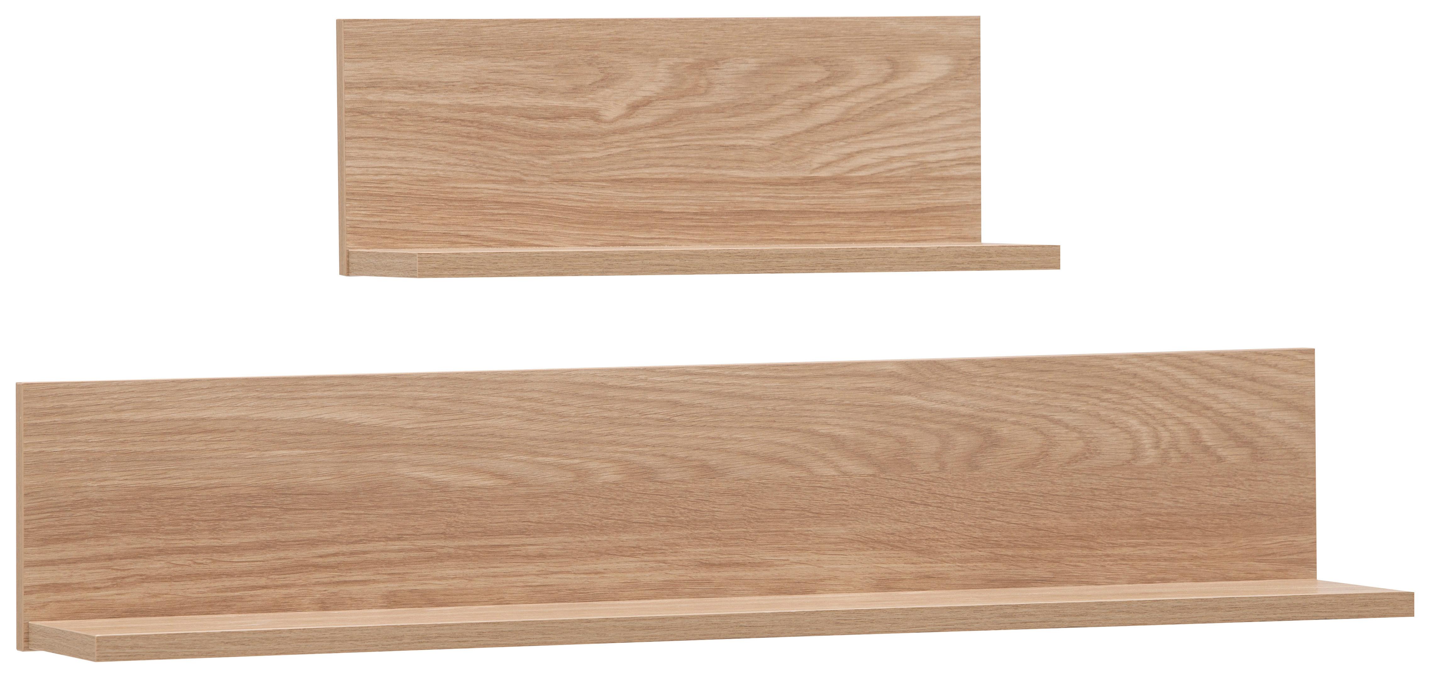 WANDBOARD Visby Eichefarben B: 40,8-80cm - Eichefarben, Design, Holzwerkstoff (40,8-80/15,7/17,5cm) - MID.YOU