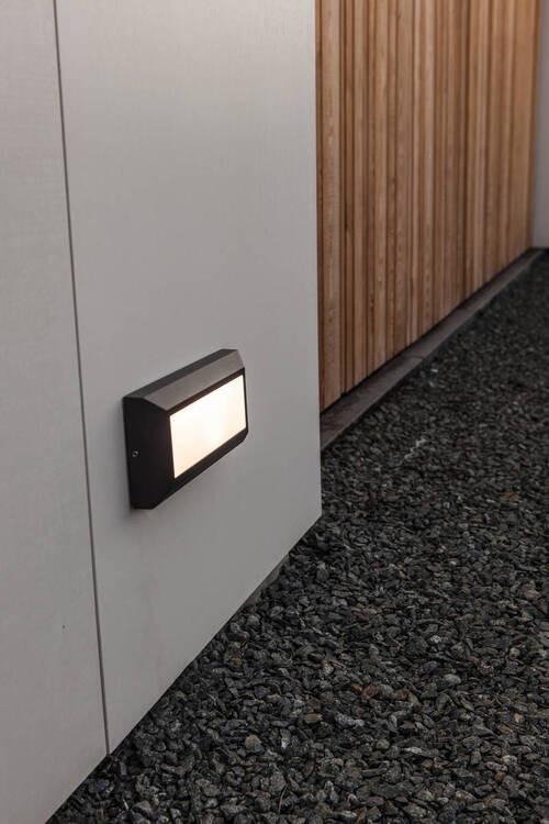 Led-außenleuchte 5191601118 Helena - Anthrazit/Opal, Design, Kunststoff/Metall (23/10,1/3,2cm)