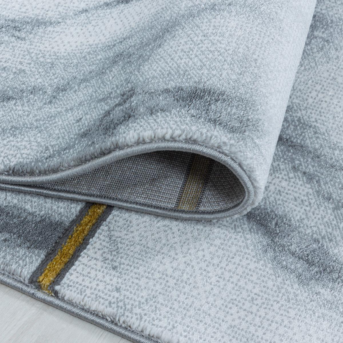 Webteppich Gold Naturfaser Naxos 140x200 cm - Goldfarben, Design, Textil (140/200cm)
