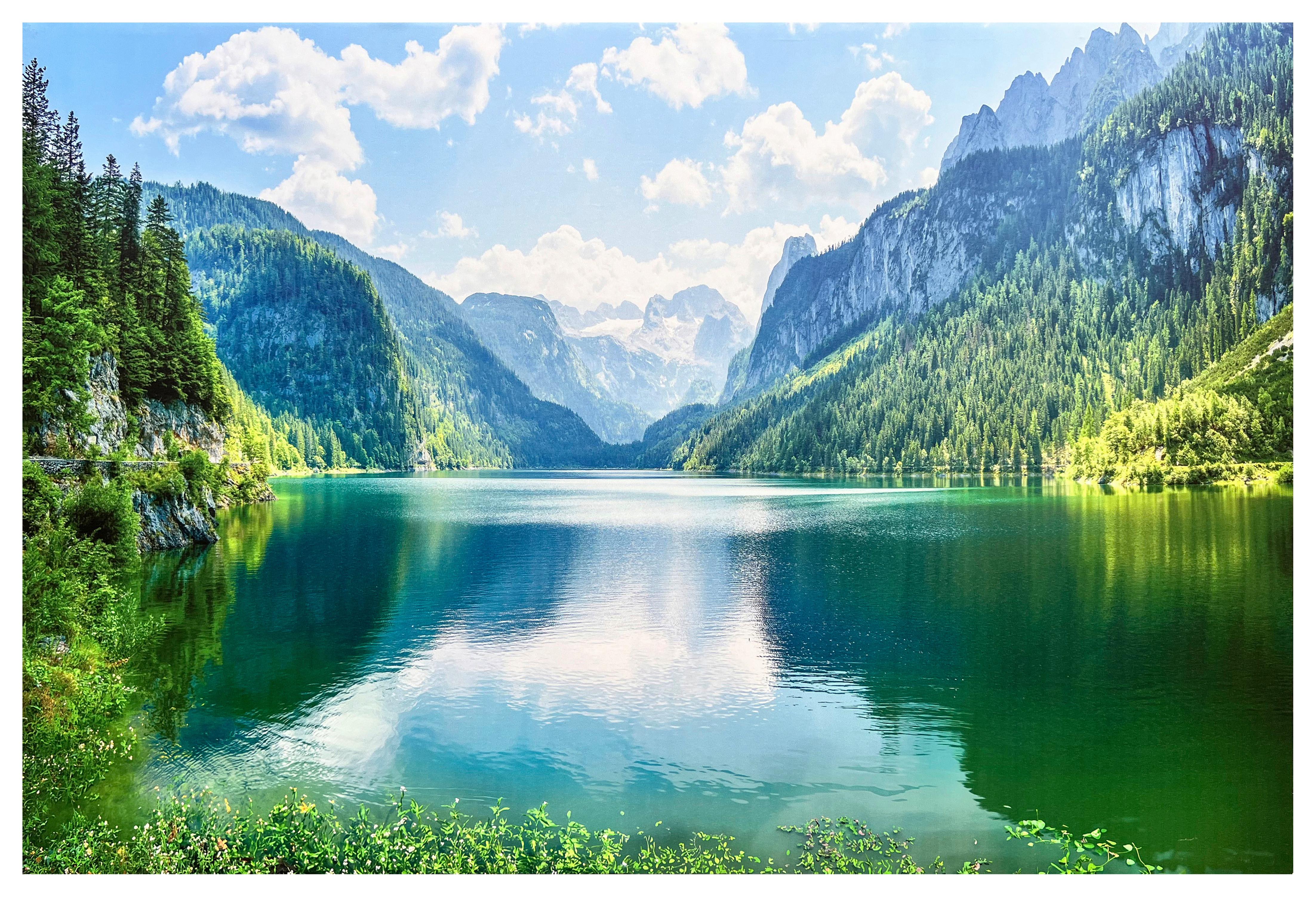 Leinwandbild Mathilde - Multicolor/Naturfarben, KONVENTIONELL, Holz/Textil (116/78/2,3cm) - Luca Bessoni