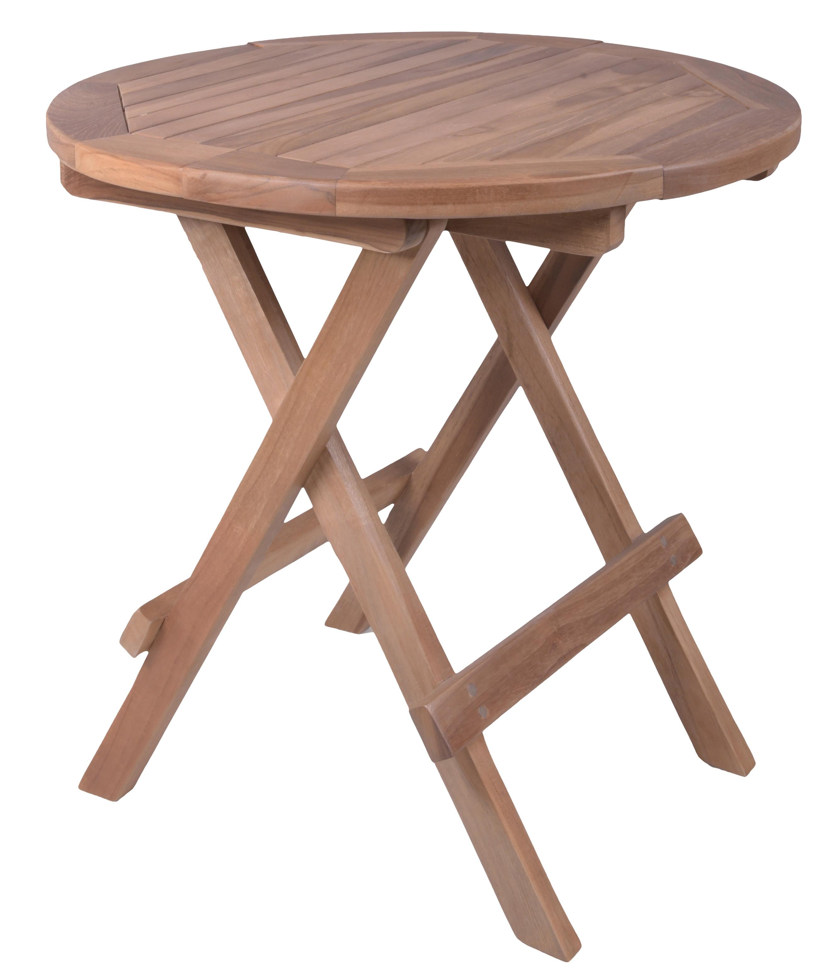 Gartenbeistelltisch Luang - Braun, Basics, Holz (50/50/50cm) - Gardenson