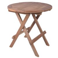 Gartenbeistelltisch Luang - Braun, Basics, Holz (50/50/50cm) - Gardenson