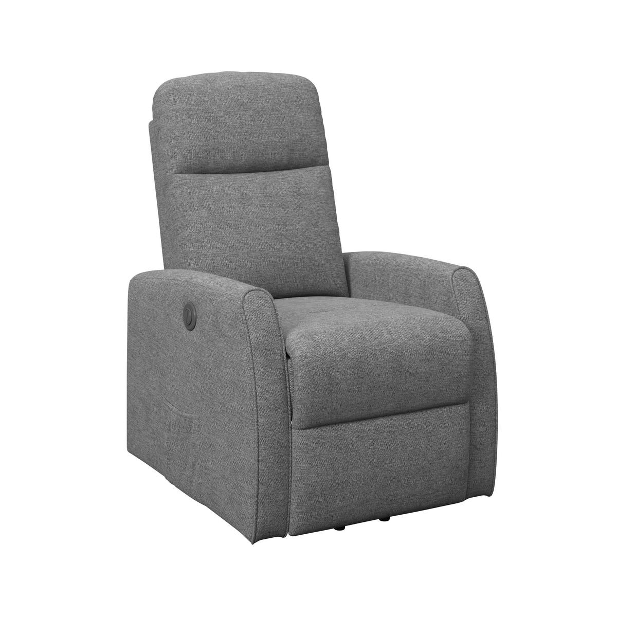 Fernsehsessel Athen Micorfaser hellgrau, B: 67,5cm - Hellgrau, MODERN, Holz/Textil (67.5/107/88.5cm)