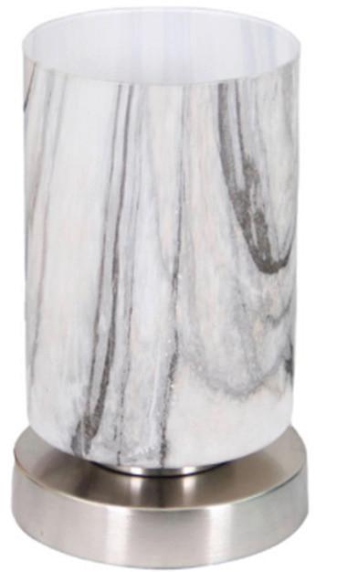 Tischlampe Bastiane Nickelfarben Touch-Funktion