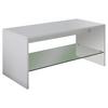 Konferenčný stolík WISAL biely - biela, Modern, kompozitné drevo (90/40/40cm) - MID.YOU