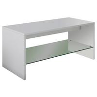 Konferenční stolek WISAL bílý - bílá, Moderní, kompozitní dřevo (90/40/40cm) - MID.YOU
