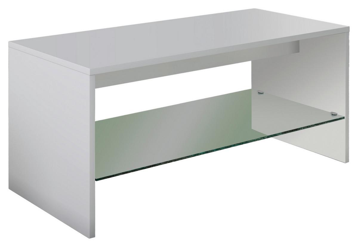 Konferenční stolek WISAL bílý - bílá, Moderní, kompozitní dřevo (90/40/40cm) - MID.YOU