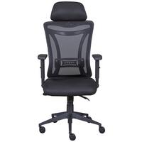 Drehstuhl Xl Administrator - Schwarz, KONVENTIONELL, Textil (61/125-135/88cm) - MID.YOU