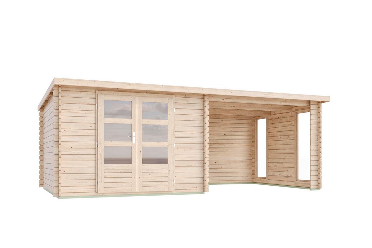 Gartenhaus Tara 40033 TARA - Fichtefarben, Basics, Holz (560/203/297cm)