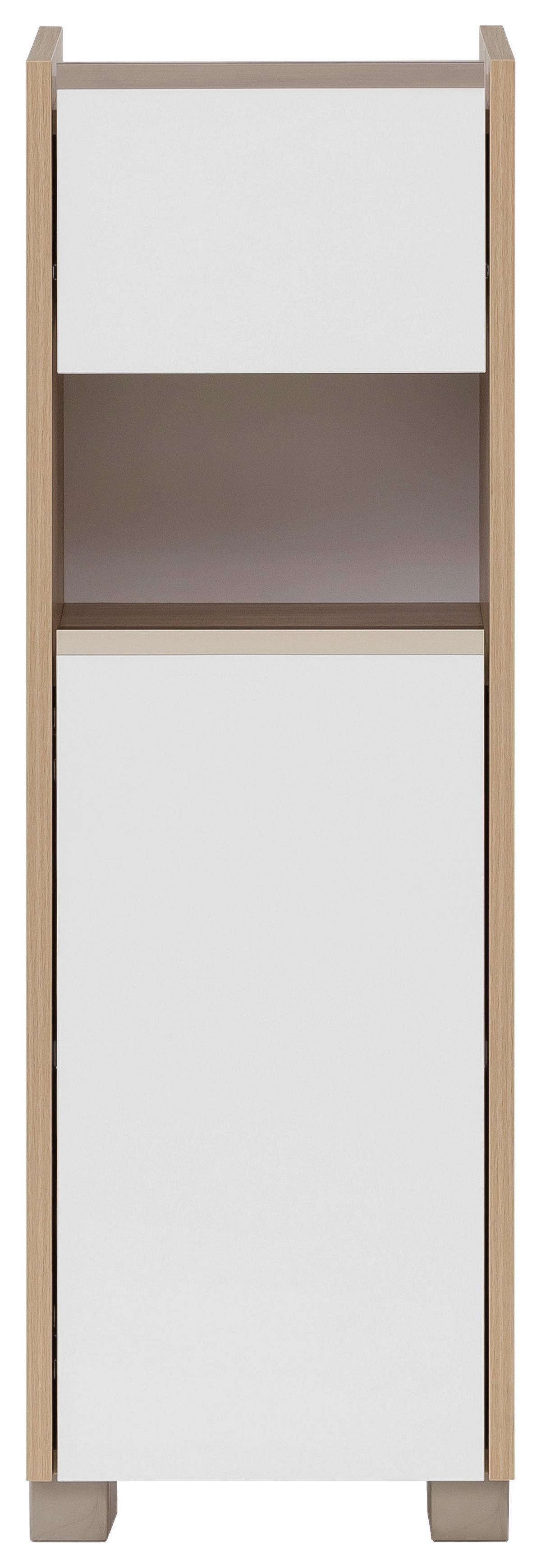Unterschrank Juba U 300 - Eichefarben/Weiß, MODERN, Holzwerkstoff (30,2/94,7/33cm) - MID.YOU