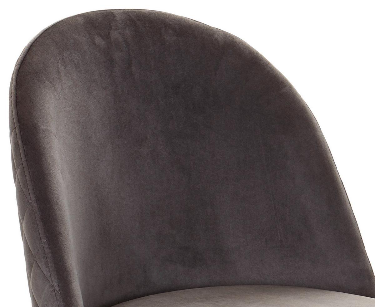 Kárpitozott Szék Torres - fekete/sötétszürke, Modern, textil/fa (51/79/58cm) - MID.YOU