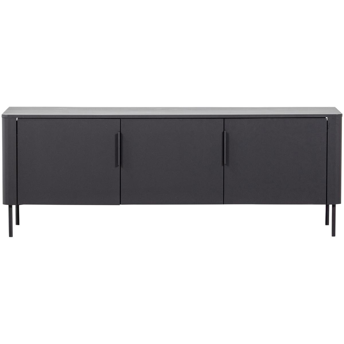LOWBOARD Gunnar Schwarz B: 154cm - Schwarz, Design, Holz (154/56/44cm) - Livetastic