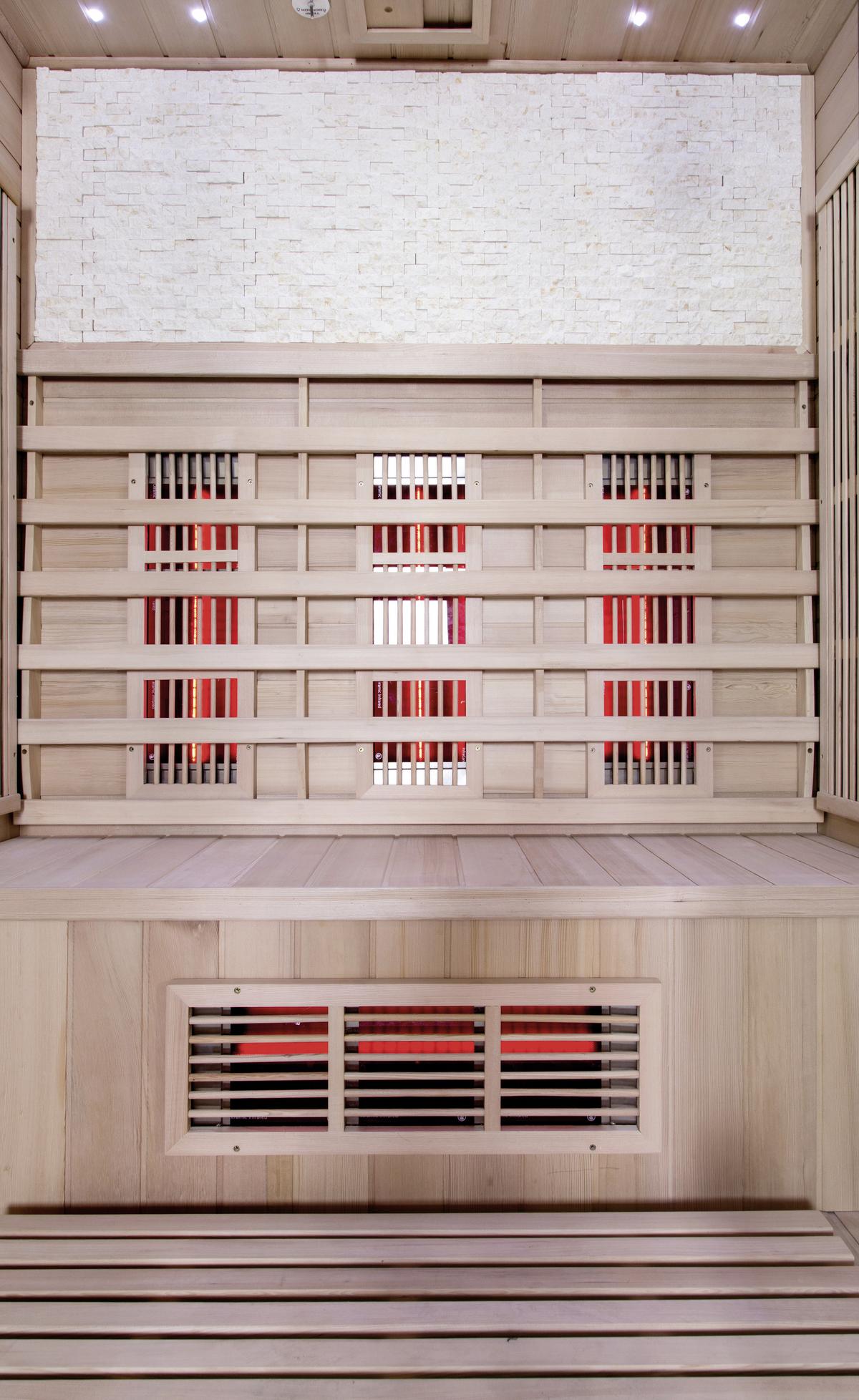 Infrarotkabine 3 Personen 153x200x110 Cm Malmö - Naturfarben, MODERN, Holz (153/200/110cm)