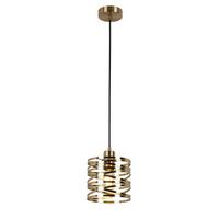 ZÁVESNÉ SVIETIDLO SILVAIN - čierna/mosadzná, Modern, kov/plast (17/120cm) - Mömax