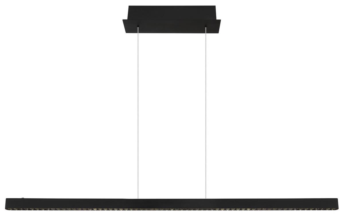 Led-hängeleuchte 17013hb Dentsy - Schwarz, KONVENTIONELL, Metall (120/9/120cm) - Globo